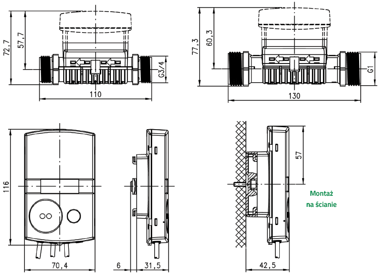 t230 wymiary